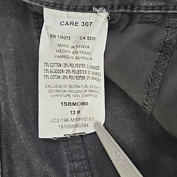 Lee Riders Bootcut Jeans Women's 12M (W30 L31) Black Denim Midrise 1SBMDW0 EUC - Picture 12 of 14